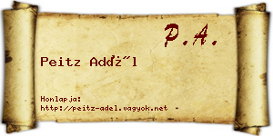 Peitz Adél névjegykártya